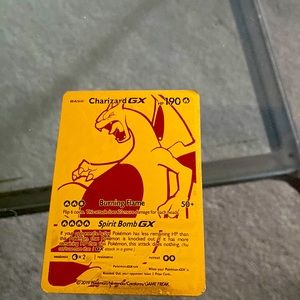 190 Charizard GX gold